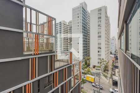 Vista  Varanda Quarto de kitnet/studio à venda com 1 quarto, 32m² em Cerqueira César, São Paulo