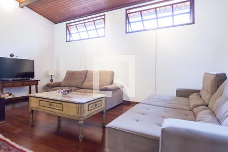 sala de casa de condomínio à venda com 5 quartos, 555m² em Rosário, Nova Lima