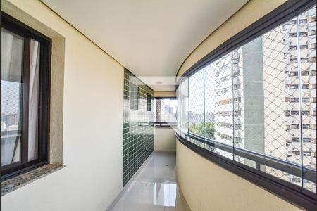 Varanda da Sala de apartamento para alugar com 3 quartos, 140m² em Vila Assunção, Santo André