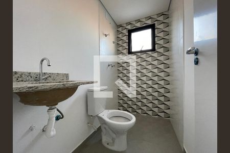 Banheiro Social de apartamento à venda com 1 quarto, 71m² em Jardim Trussardi, São Paulo