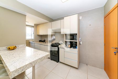 Cozinha de apartamento à venda com 2 quartos, 68m² em Vila da Serra, Nova Lima