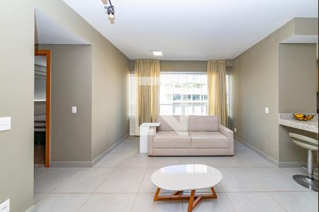 Sala de apartamento à venda com 2 quartos, 68m² em Vila da Serra, Nova Lima