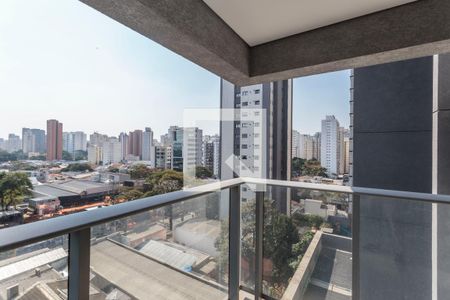 Varanda de kitnet/studio à venda com 1 quarto, 51m² em Indianópolis, São Paulo