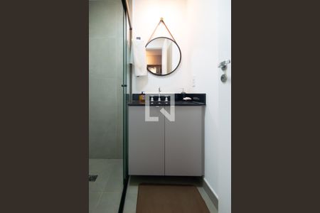 Studio para alugar com 25m², 0 quarto e sem vaga Studio para alugar com 25m², 0 quarto e sem vagaBanheiro