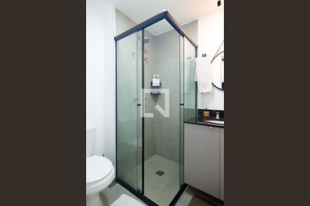 Studio para alugar com 25m², 0 quarto e sem vaga Studio para alugar com 25m², 0 quarto e sem vagaBanheiro