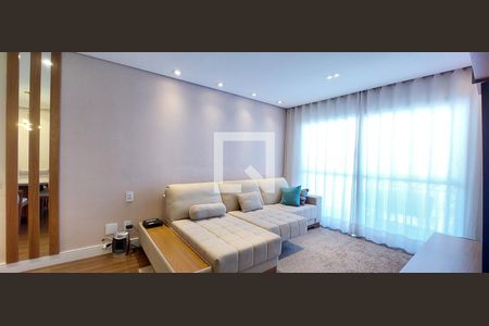 Sala de apartamento à venda com 3 quartos, 93m² em Vila Bastos, Santo André