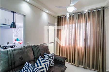 Sala de apartamento à venda com 1 quarto, 40m² em Vila Assunção, Santo André