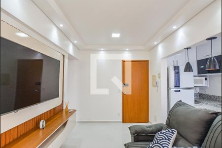 Sala de apartamento à venda com 1 quarto, 40m² em Vila Assunção, Santo André