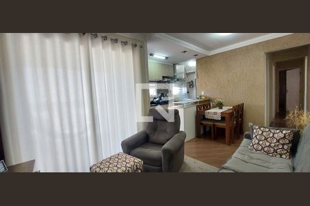 Sala de apartamento à venda com 2 quartos, 52m² em Vila Eldizia, Santo André