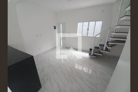 Sala de casa para alugar com 2 quartos, 60m² em Esplanada dos Barreiros, São Vicente