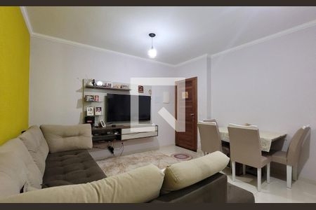 Sala de apartamento à venda com 2 quartos, 54m² em Vila Guarará, Santo André