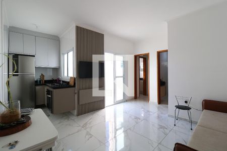 Sala de apartamento à venda com 2 quartos, 58m² em Vila Eldízia, Santo André