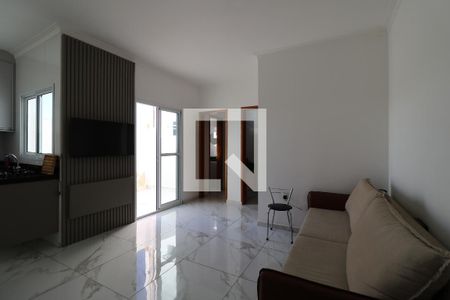 Sala de apartamento à venda com 2 quartos, 58m² em Vila Eldízia, Santo André