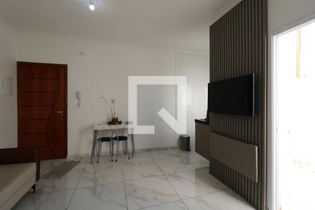 Sala de apartamento à venda com 2 quartos, 58m² em Vila Eldízia, Santo André