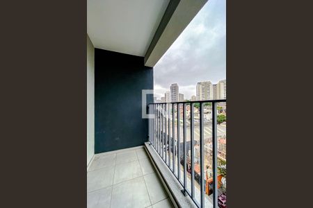 Varanda da Sala/Quarto de kitnet/studio à venda com 1 quarto, 27m² em Ipiranga, São Paulo