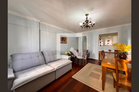 Sala de apartamento à venda com 2 quartos, 70m² em Vila Valparaíso, Santo André