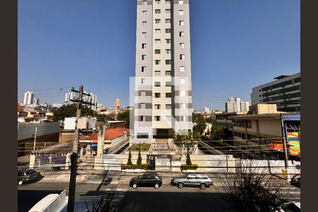 Vista da sala de apartamento à venda com 2 quartos, 70m² em Vila Valparaíso, Santo André