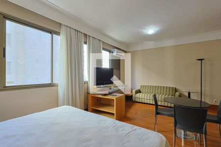 Quarto 1 de apartamento para alugar com 1 quarto, 39m² em Lourdes, Belo Horizonte