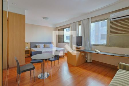 Sala de apartamento para alugar com 1 quarto, 39m² em Lourdes, Belo Horizonte