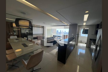 Sala de apartamento à venda com 3 quartos, 100m² em Vila da Serra, Nova Lima