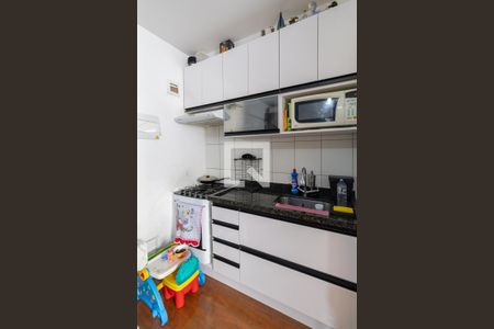 Sala e Cozinha Integrada  de apartamento para alugar com 1 quarto, 25m² em Vila Campanela, São Paulo