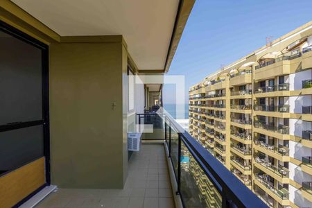 Varanda Sala  de apartamento para alugar com 1 quarto, 53m² em Barra da Tijuca, Rio de Janeiro