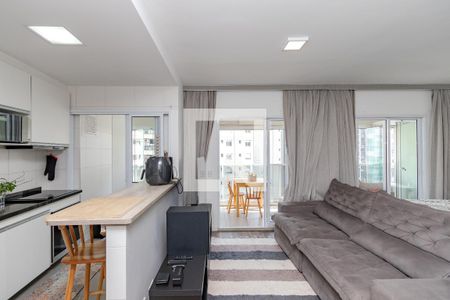 Sala/ Quarto de apartamento para alugar com 1 quarto, 50m² em Vila Gertrudes, São Paulo