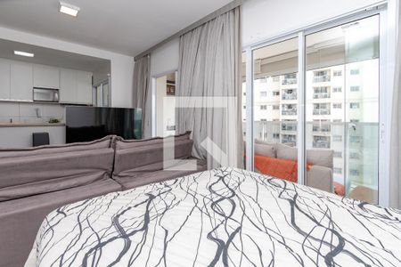 Sala/ Quarto de apartamento para alugar com 1 quarto, 50m² em Vila Gertrudes, São Paulo