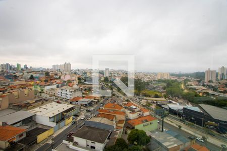 Vista da varanda de apartamento à venda com 2 quartos, 79m² em Vila Scarpelli, Santo André