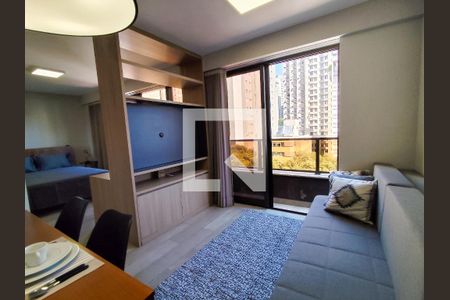 Sala de apartamento para alugar com 1 quarto, 52m² em Lourdes, Belo Horizonte