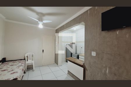 Sala / Quarto de kitnet/studio para alugar com 1 quarto, 30m² em Guilhermina, Praia Grande