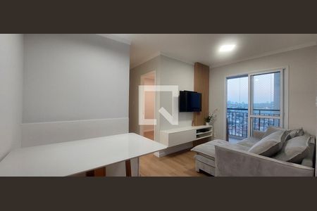 Sala de apartamento para alugar com 2 quartos, 47m² em Vila Valparaíso, Santo André