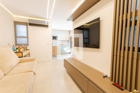 Sala de apartamento à venda com 2 quartos, 69m² em Jardim, Santo André