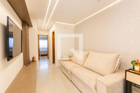 Sala de apartamento à venda com 2 quartos, 69m² em Jardim, Santo André