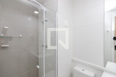 Banheiro de kitnet/studio para alugar com 1 quarto, 23m² em Brooklin Paulista, São Paulo