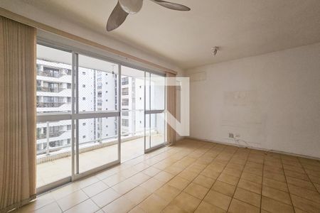 Sala de apartamento para alugar com 3 quartos, 130m² em Barra Funda, Guarujá