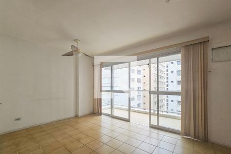 Sala de apartamento para alugar com 3 quartos, 130m² em Barra Funda, Guarujá