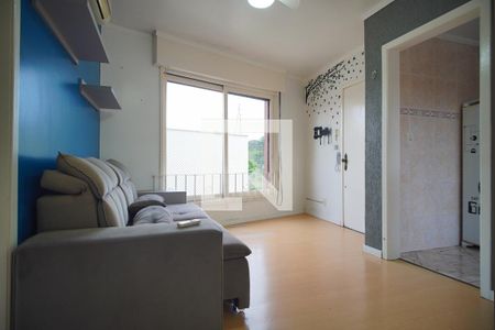 Sala de apartamento à venda com 1 quarto, 44m² em Jardim do Salso, Porto Alegre