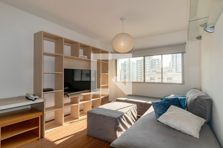 Sala de apartamento à venda com 1 quarto, 70m² em Moema, São Paulo