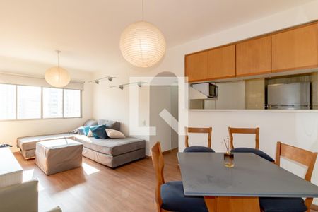 Sala de apartamento à venda com 1 quarto, 70m² em Moema, São Paulo