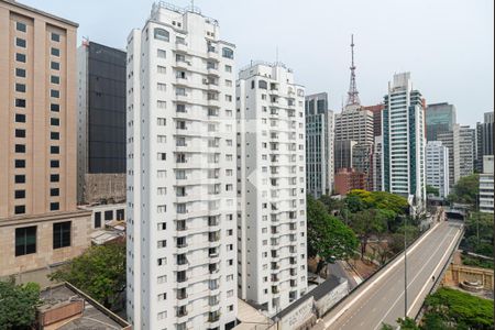 Vista da Varanda da Sala de apartamento à venda com 1 quarto, 51m² em Bela Vista, São Paulo