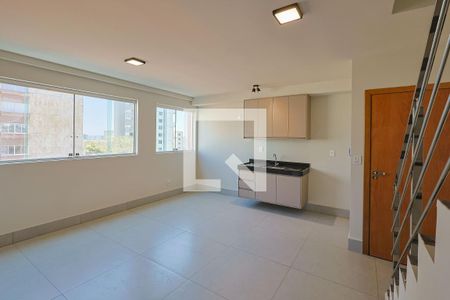 Sala/Cozinha de apartamento para alugar com 1 quarto, 80m² em São Pedro, Belo Horizonte