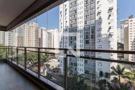 Varanda  de apartamento para alugar com 3 quartos, 164m² em Indianópolis, São Paulo