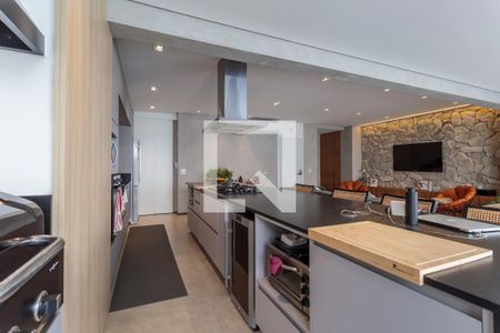 Sala/Cozinha de apartamento à venda com 2 quartos, 164m² em Indianópolis, São Paulo