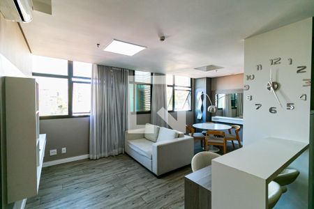 Sala de apartamento à venda com 1 quarto, 52m² em Coracao de Jesus, Belo Horizonte