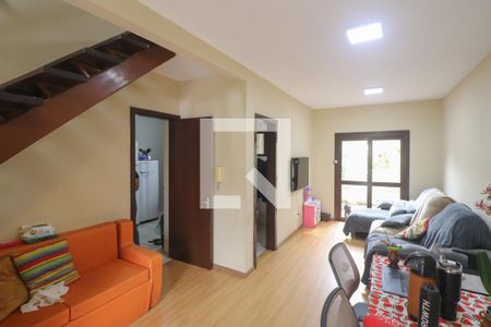 Sala de casa de condomínio à venda com 3 quartos, 120m² em Campestre, São Leopoldo