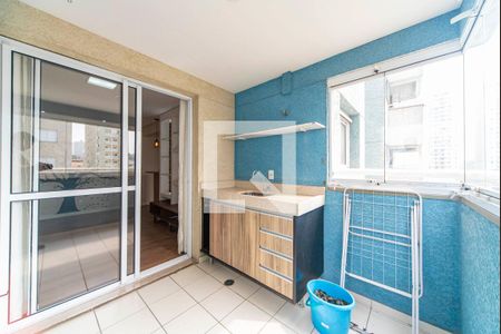 Varanda da Sala de apartamento à venda com 2 quartos, 60m² em Vila Valparaíso, Santo André