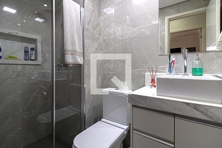 banheiro social de apartamento à venda com 3 quartos, 75m² em Jardim Santa Cruz (sacoma), São Paulo