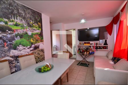 Sala de estar de apartamento à venda com 2 quartos, 45m² em Guarujá, Belo Horizonte