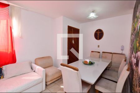 Sala de estar de apartamento à venda com 2 quartos, 45m² em Guarujá, Belo Horizonte